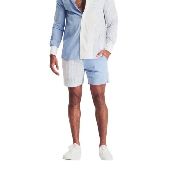 Ser.o.ya Men's Ziggy Swim Trunk Shorts in Blue Stripe Combo Size XXL NWT - Picture 2 of 9